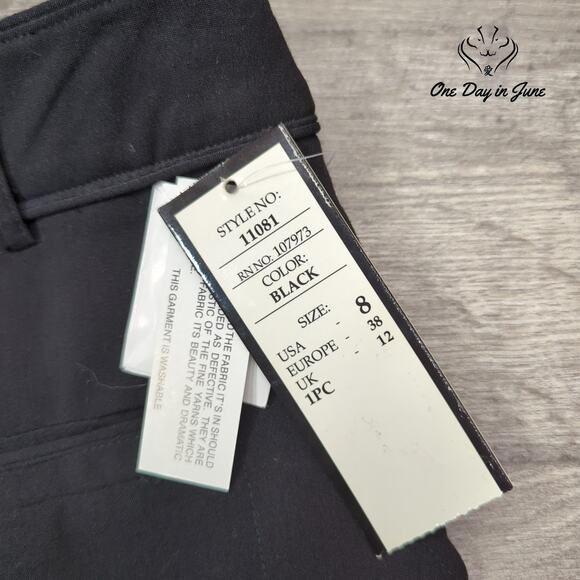 Jessica McClintock Straight Leg Dress Pants Size 8 - Picture 2 of 6